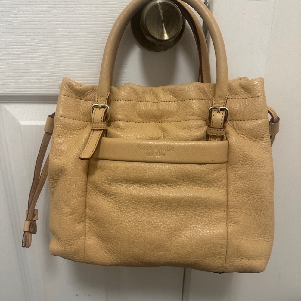 Kate Spade Beige Leather Satchel